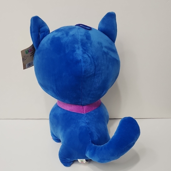 Blue and Purple Stuffed Animal with Playful Monster Design - Picture 5 of 8